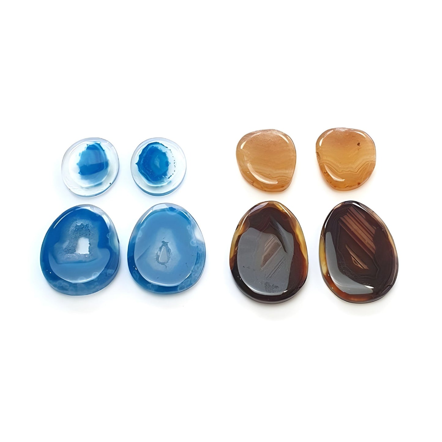 agate uneven shape cabochon