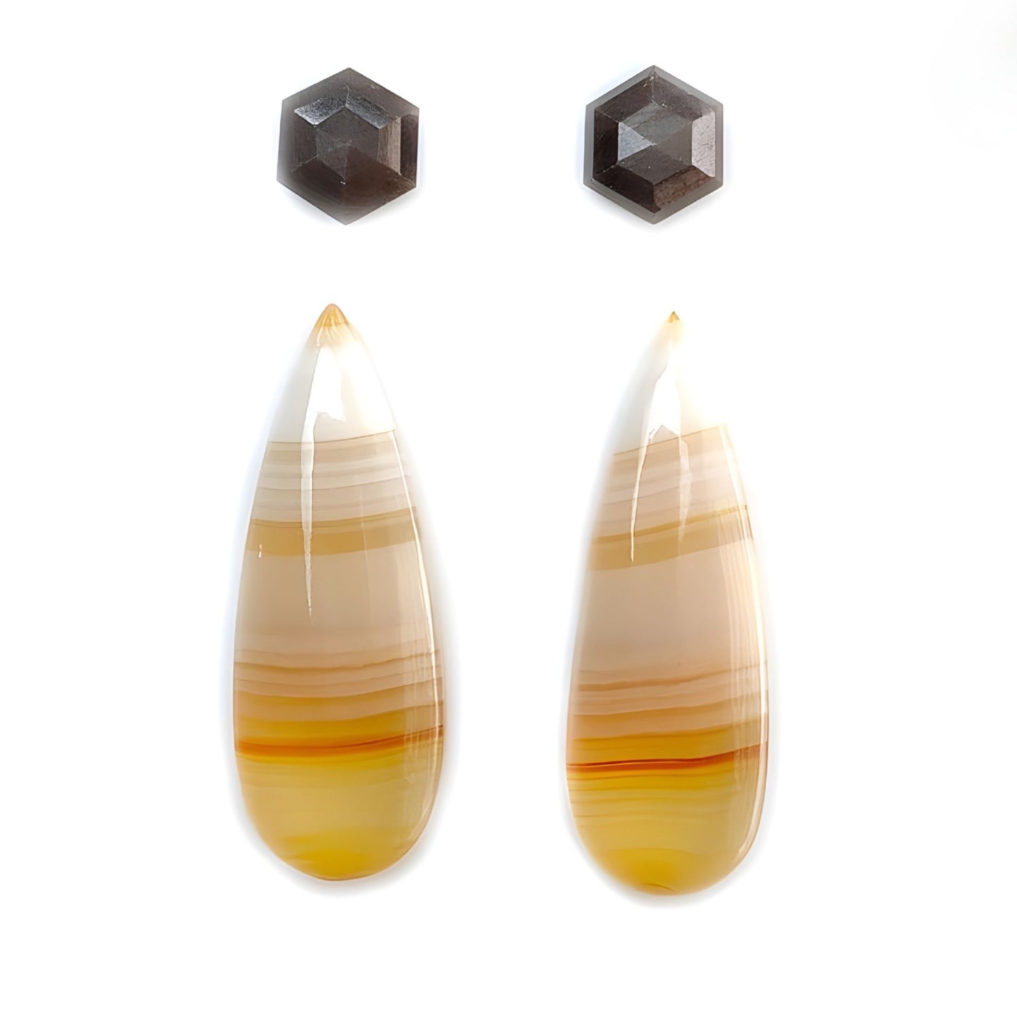 agate, sapphire cabochon gemstone
