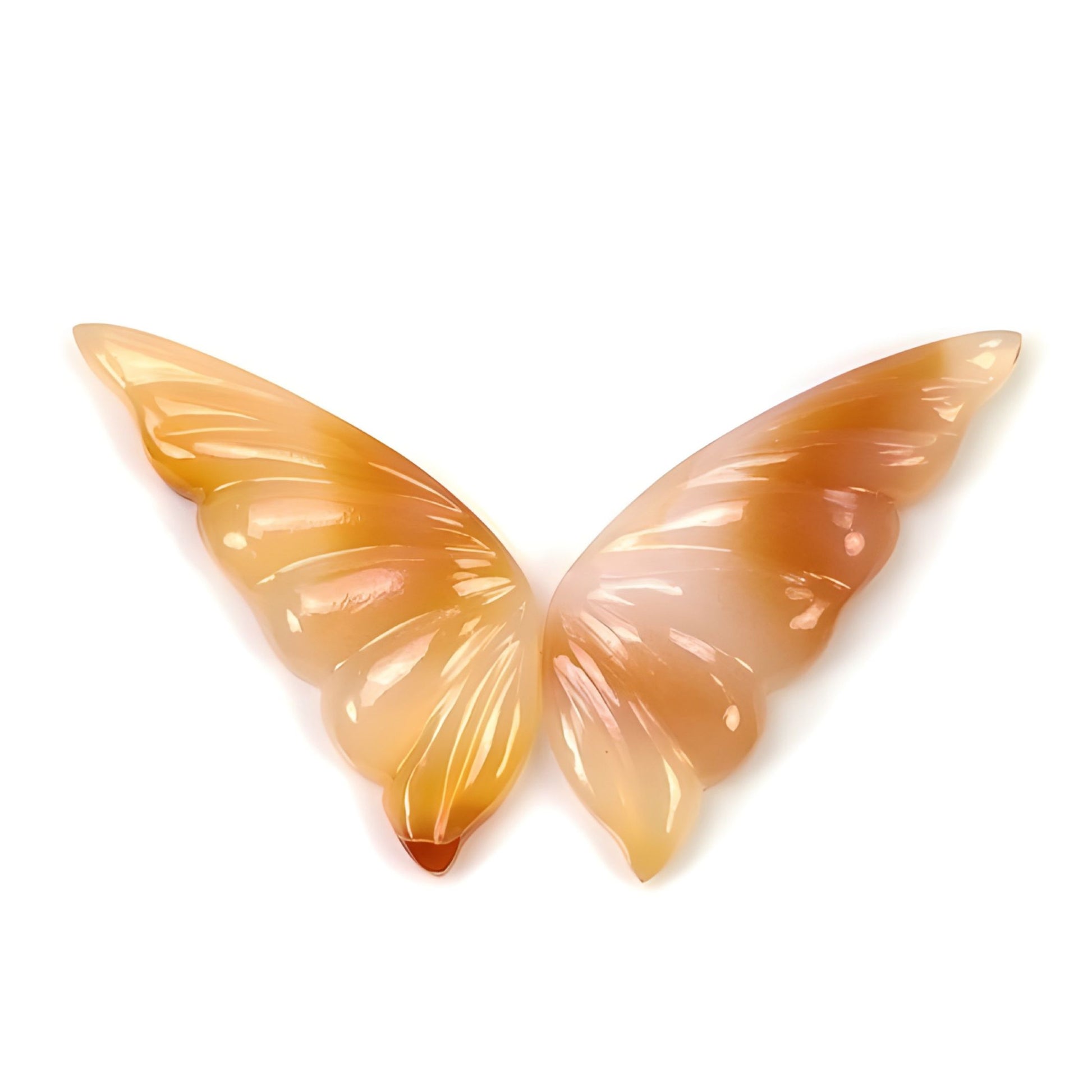 agate butterfly carving