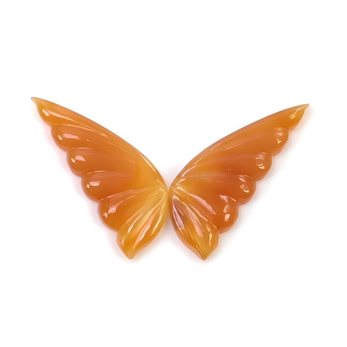 agate butterfly carving