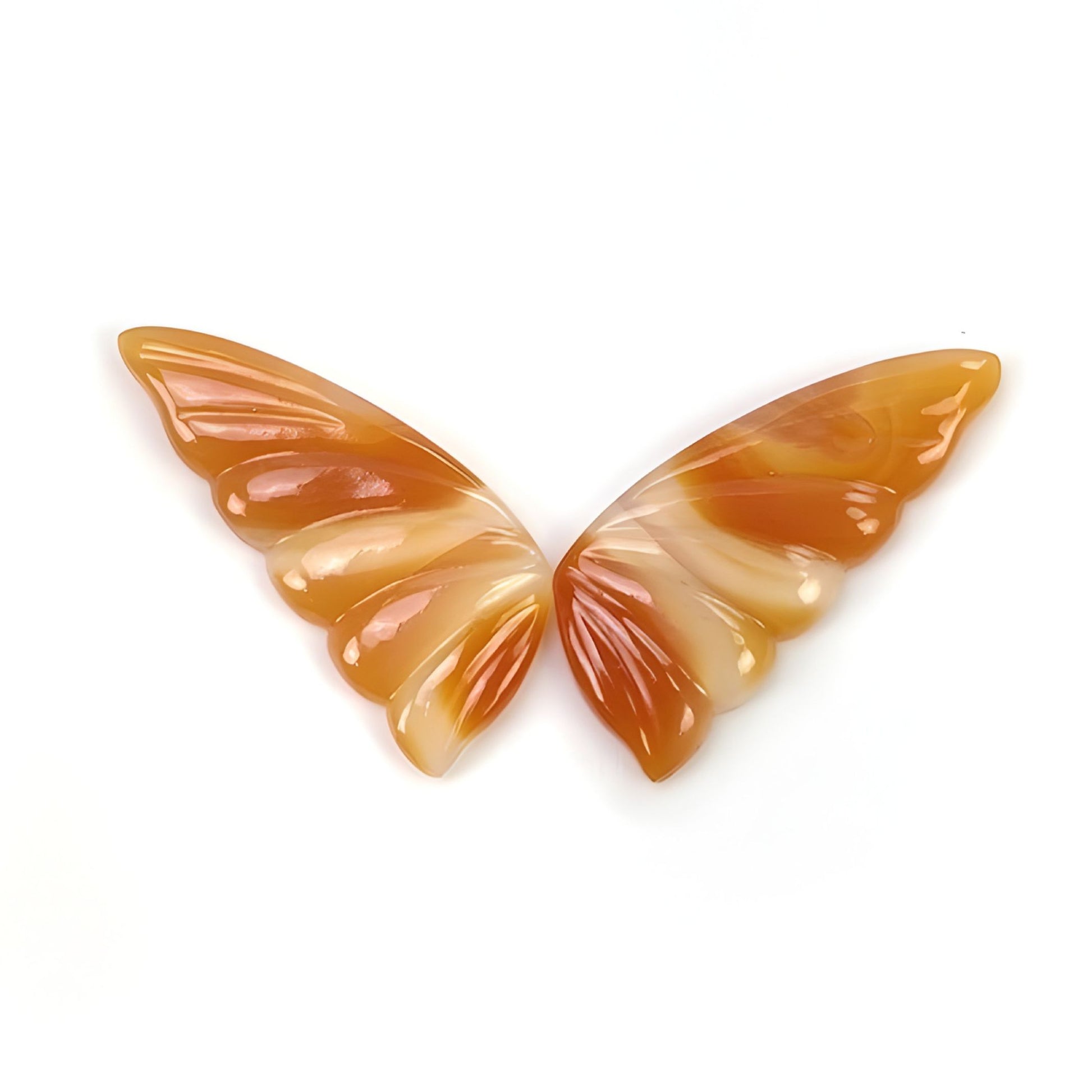 agate butterfly carving
