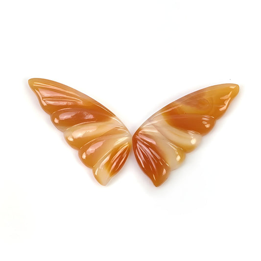 agate butterfly carving