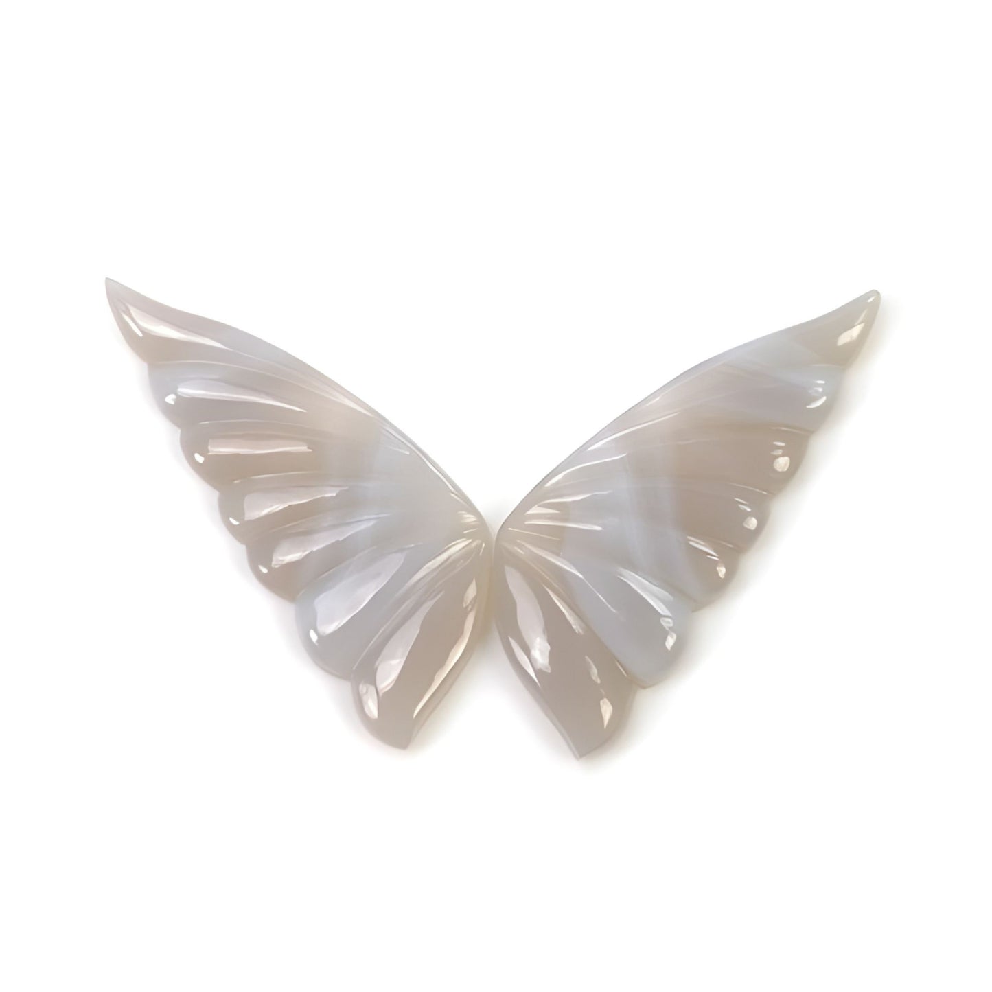agate butterfly carving