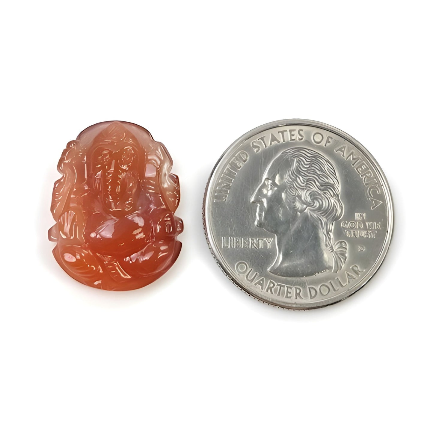 玛瑙手工雕刻象头神伽内什