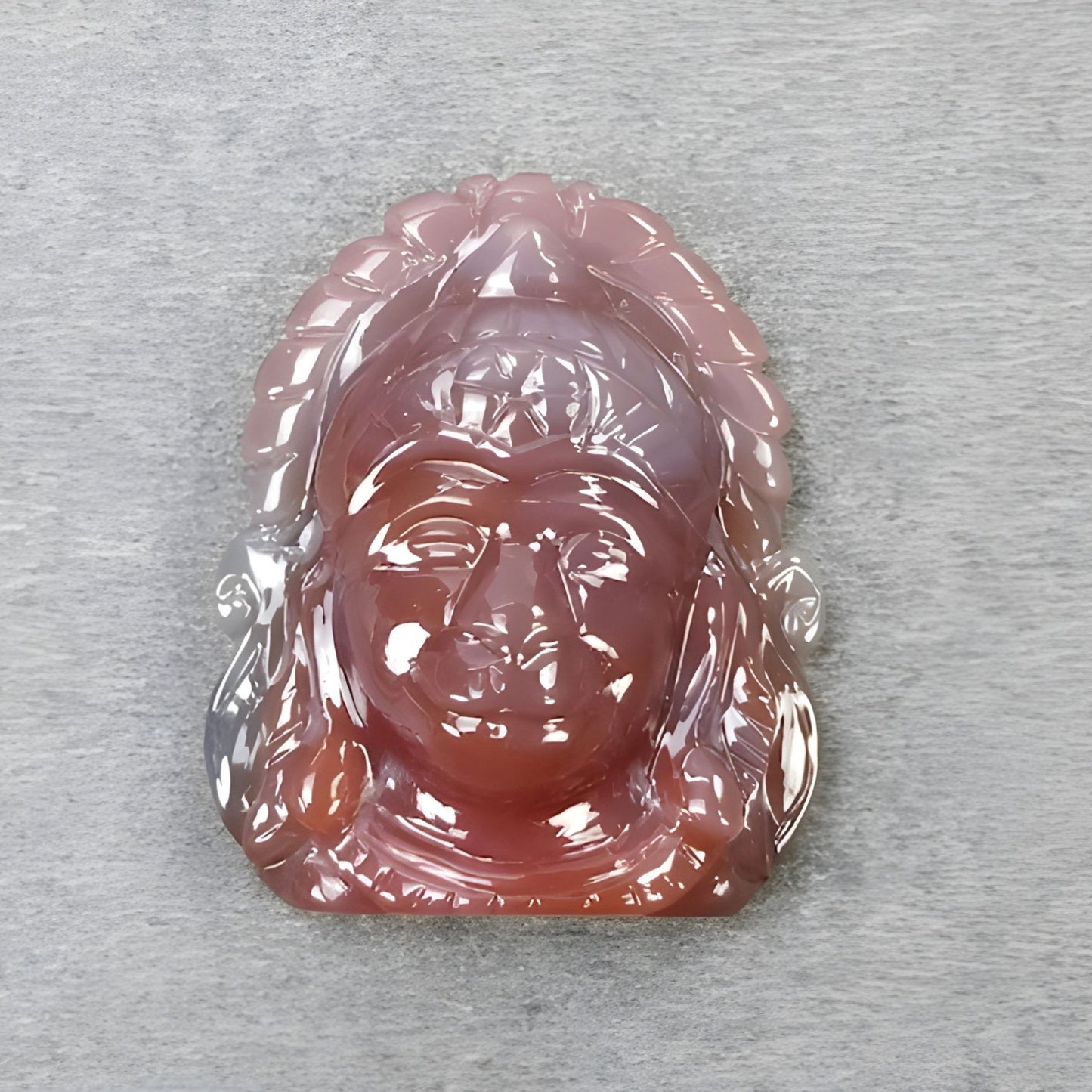 talla de ágata del señor Hanuman