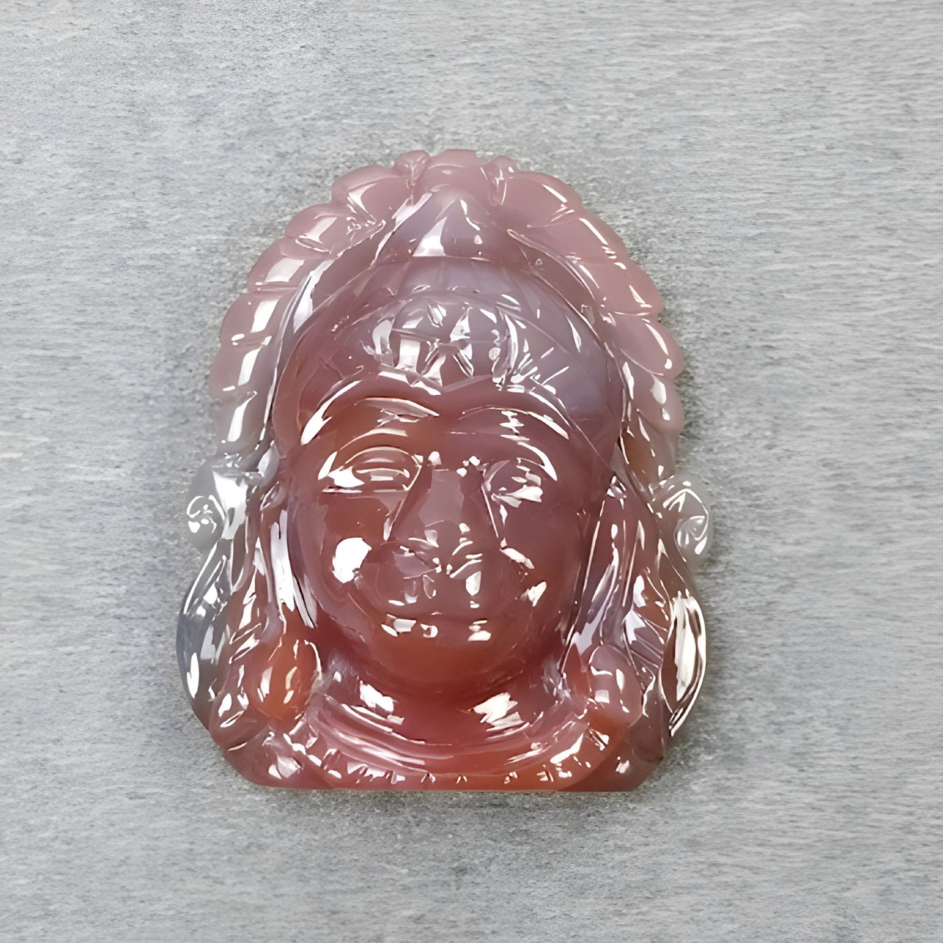 talla de ágata del señor Hanuman