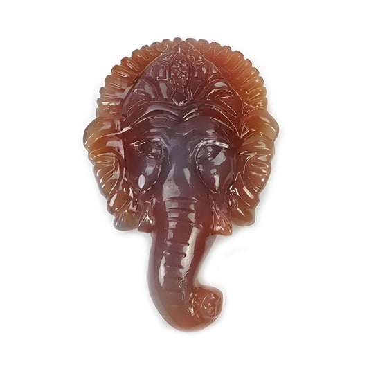 agate lord ganesha carving