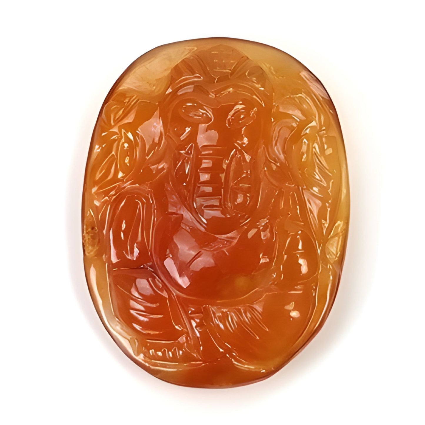 agate lord ganesha carving