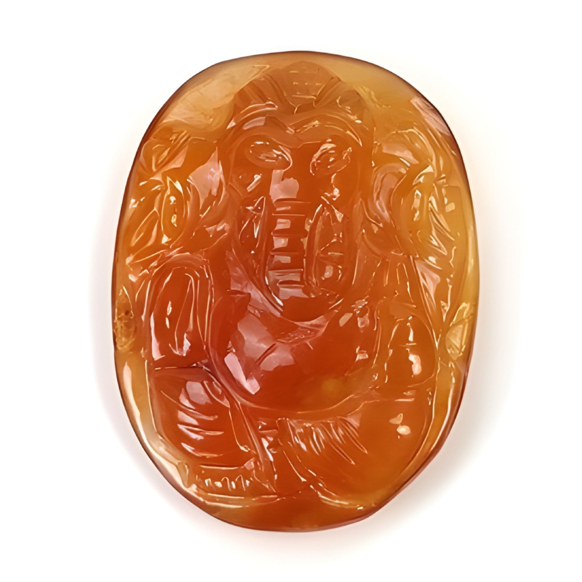 agate lord ganesha carving
