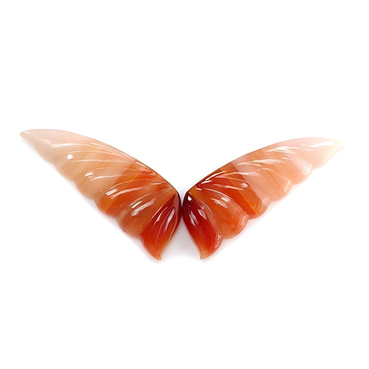 agate butterfly carving