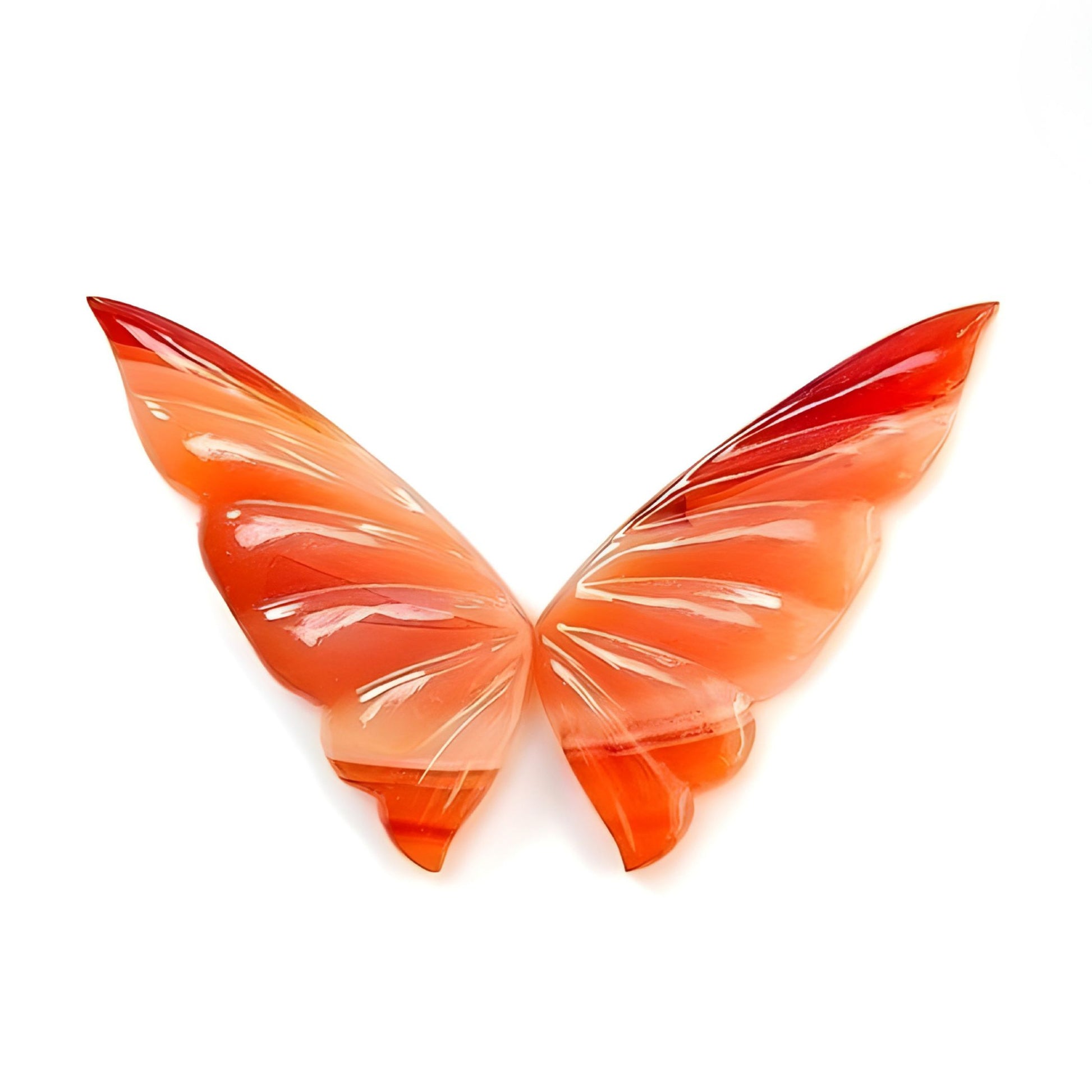 agate butterfly shape carving
