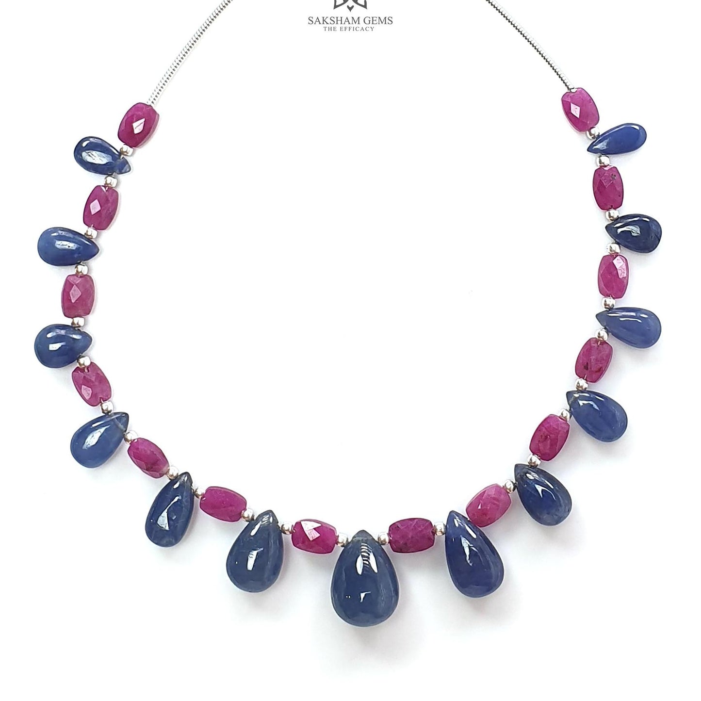 Sapphire Ruby Quartz Plain Beads: Natural Untreated Golden Sapphire Teardrop Cushion Plain 925 Sterling Silver 5"-7" Beads For Bracelet