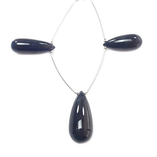 Blue Sapphire Teardrop Beads