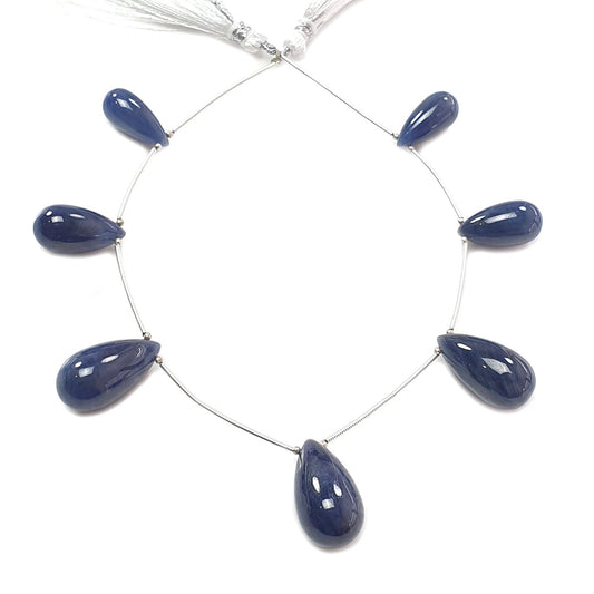 Blue Sapphire Teardrop Beads