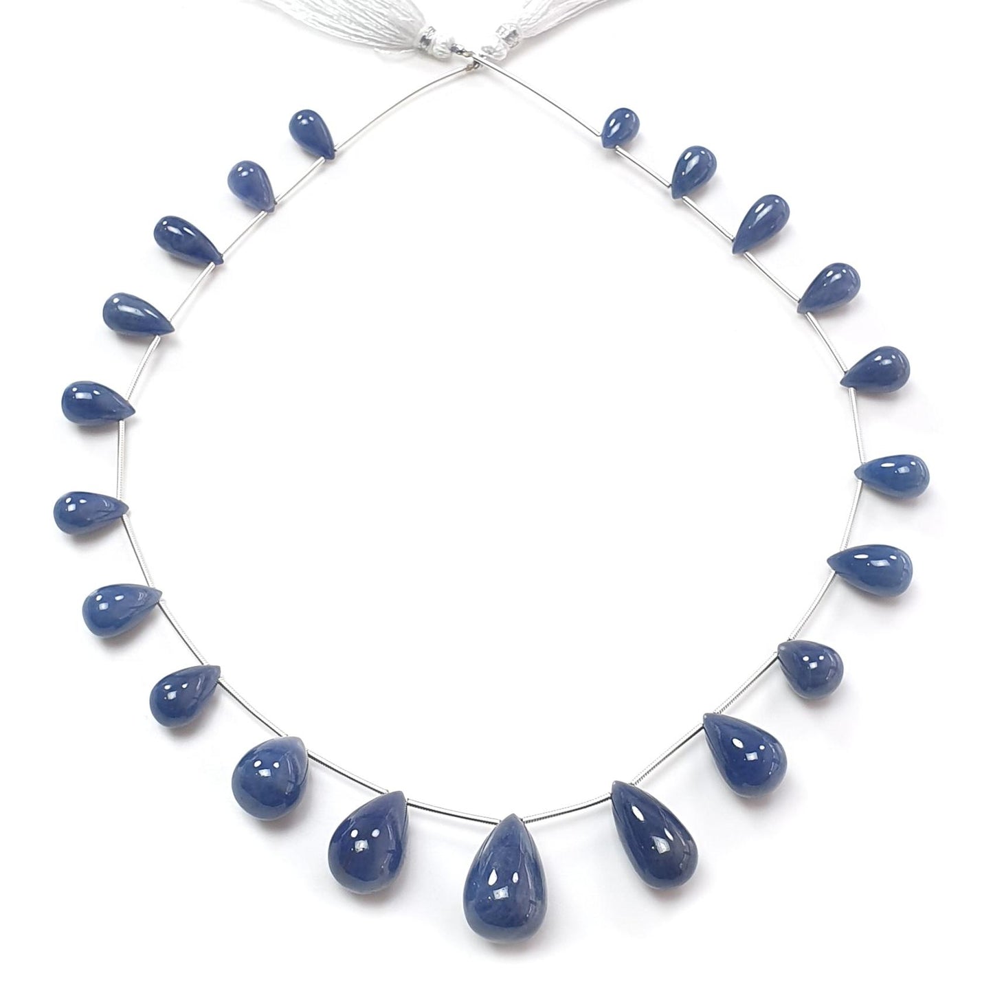 Blue Sapphire Teardrop Beads