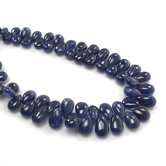Blue Sapphire Smooth Beads