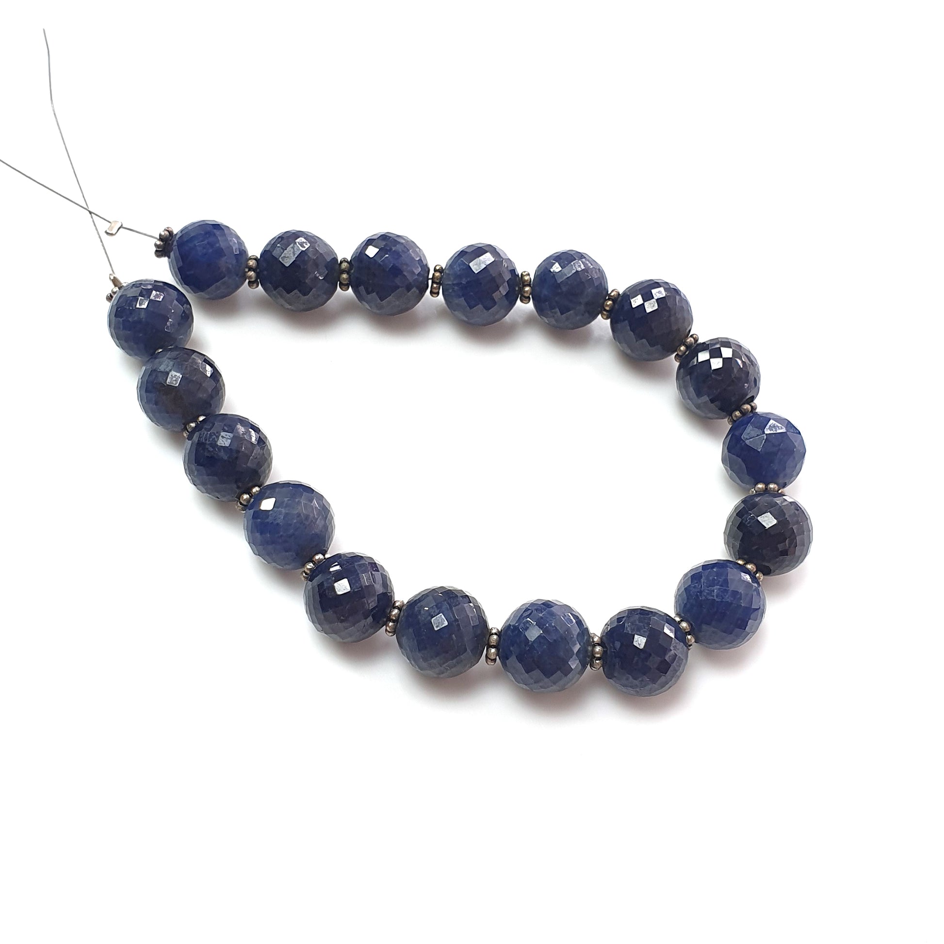 Blue Sapphire Faceted Round Loose Beads