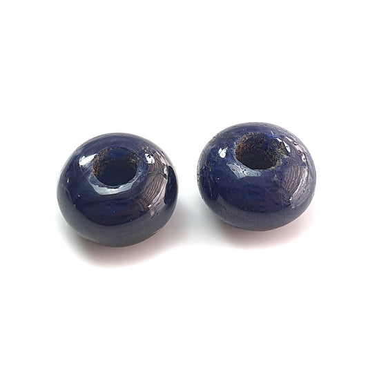 blue sapphire plain round shape loose beads