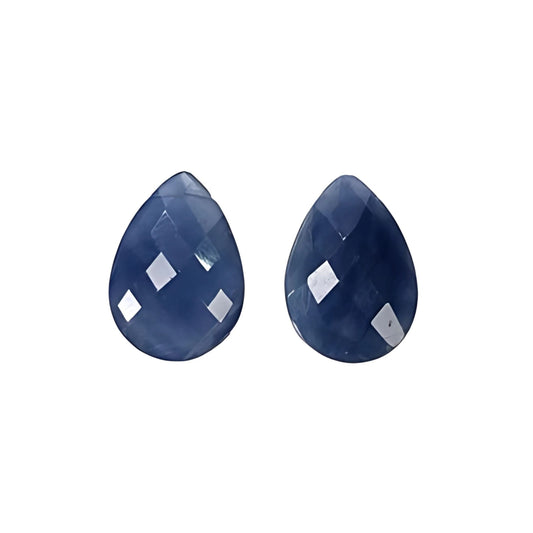 blue sapphire pear checker cut