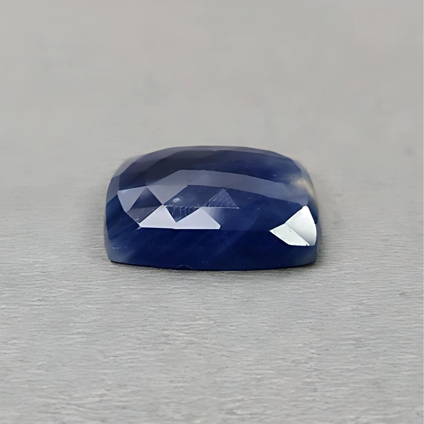24.50cts Blue Sapphire Rose Cut Slices Natural Untreated Cushion Shape