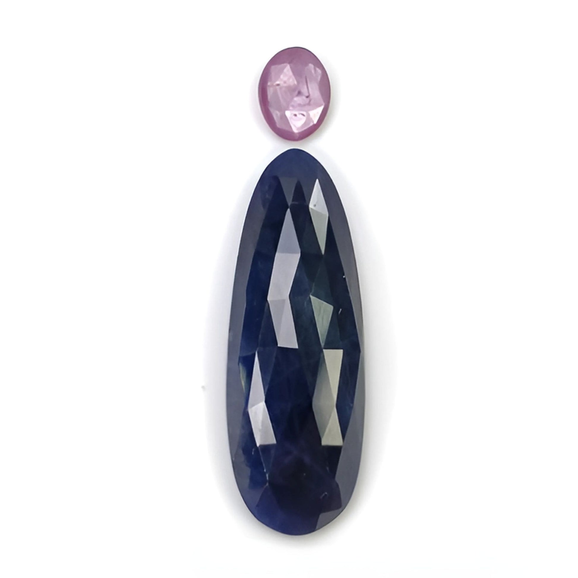 sapphire pear rose cut