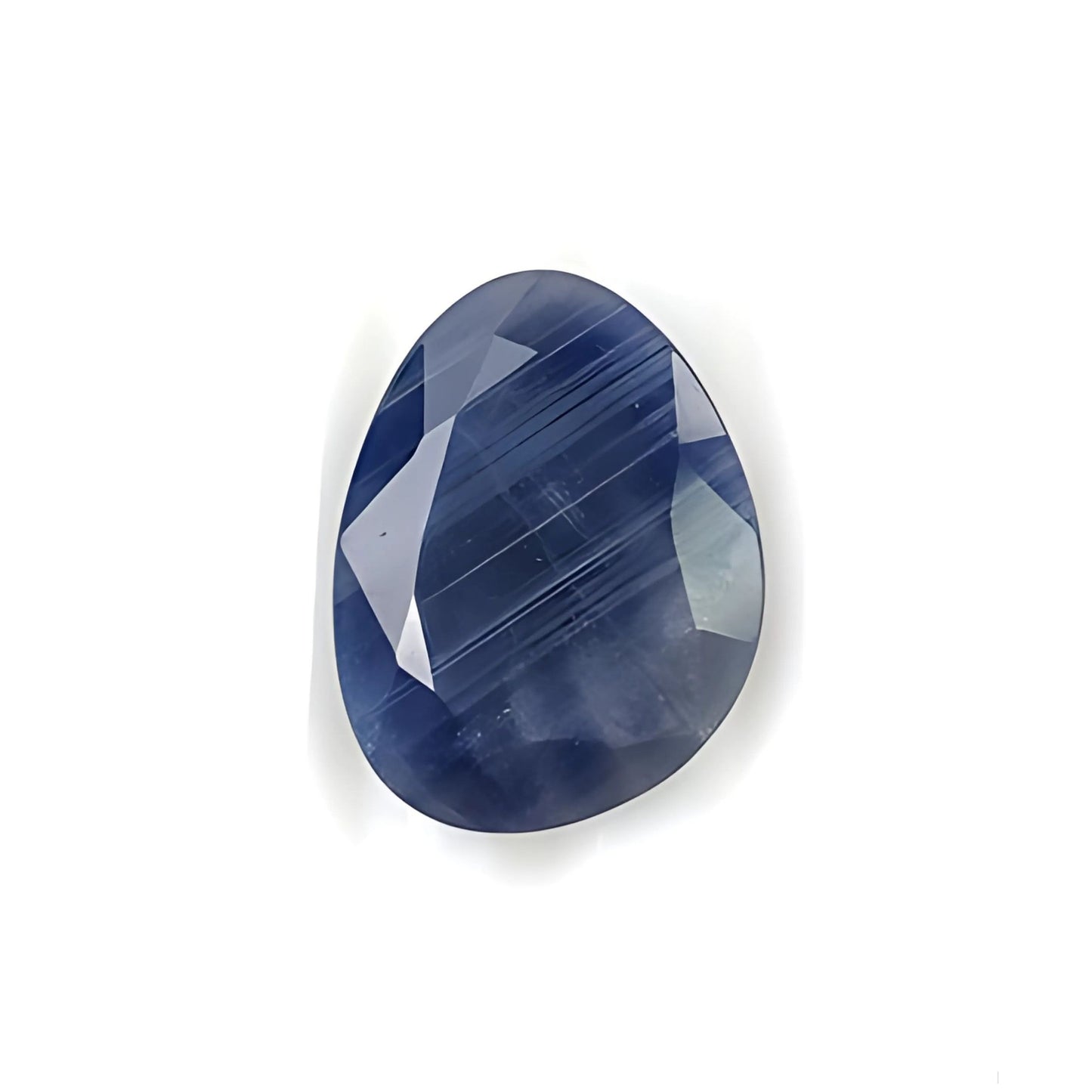 blue sapphire uneven normal cut