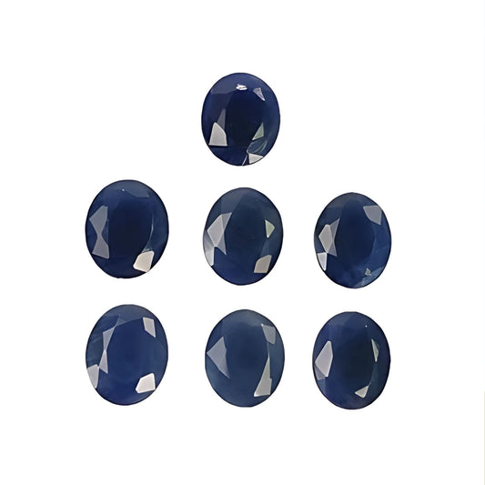 blue sapphire oval faceted cut