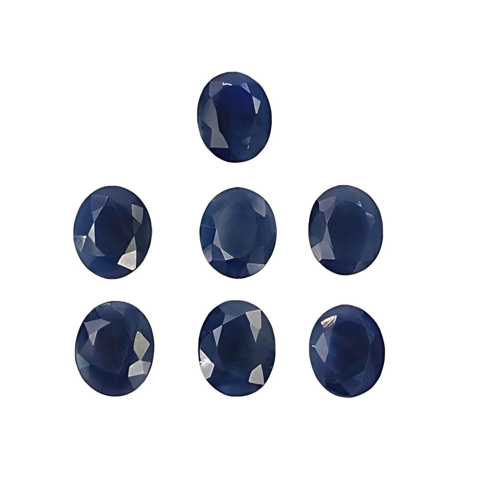 blue sapphire oval faceted cut