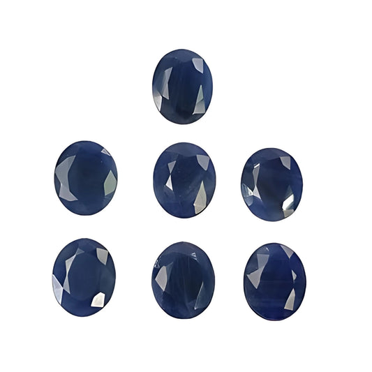 blue sapphire oval faceted cut
