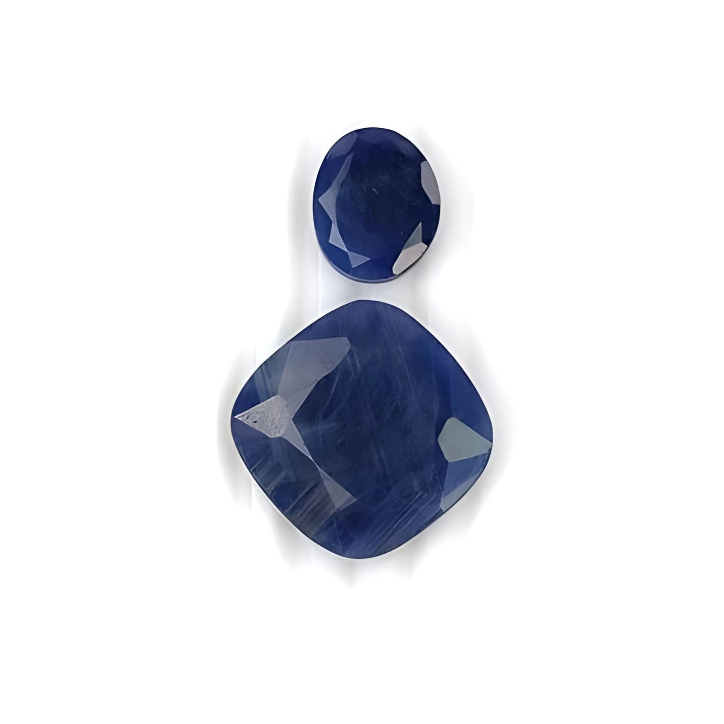 blue sapphire cushion normal cut