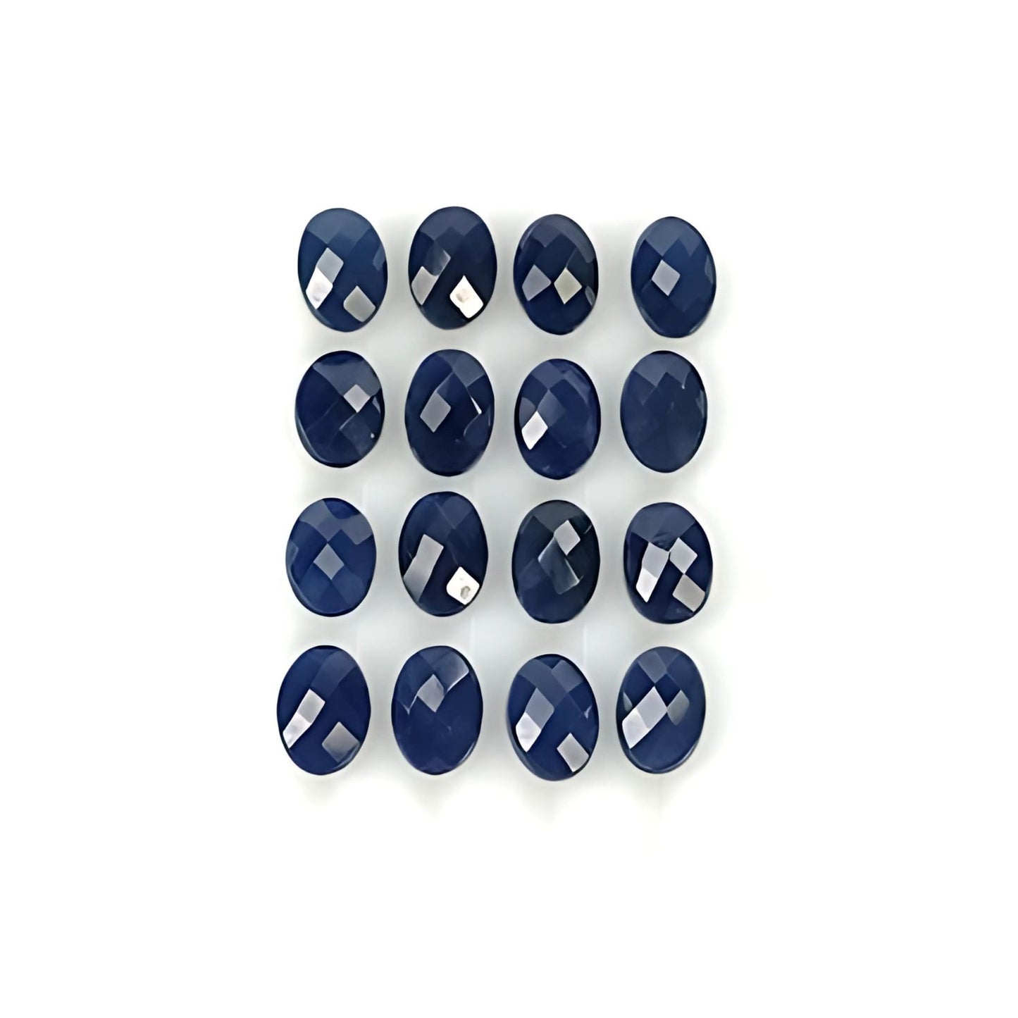 blue sapphire oval faceted cut