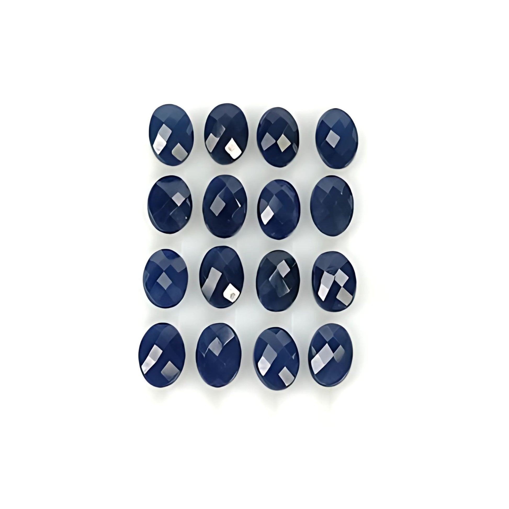 blue sapphire oval faceted cut