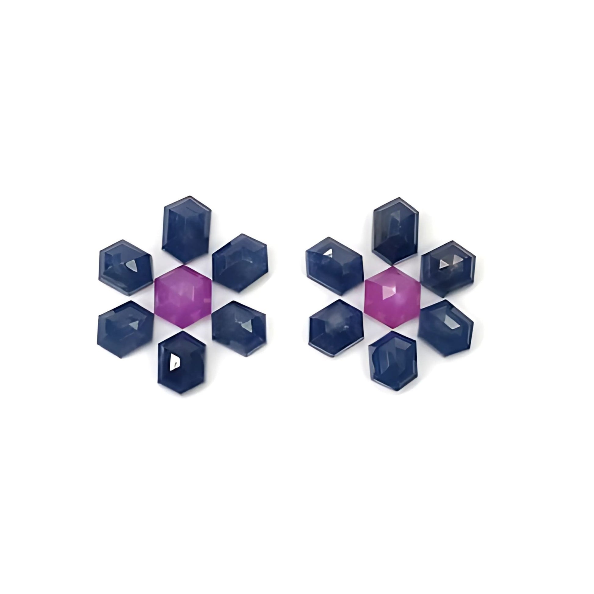 sapphire hexagon step cut