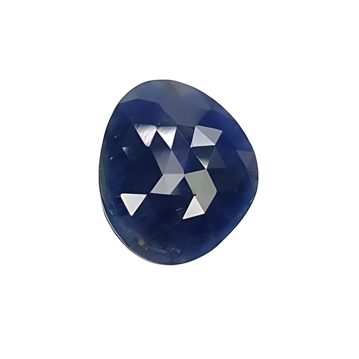 blue sapphire fancy rose cut slices