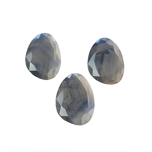 blue sheen sapphire egg shape normal cut