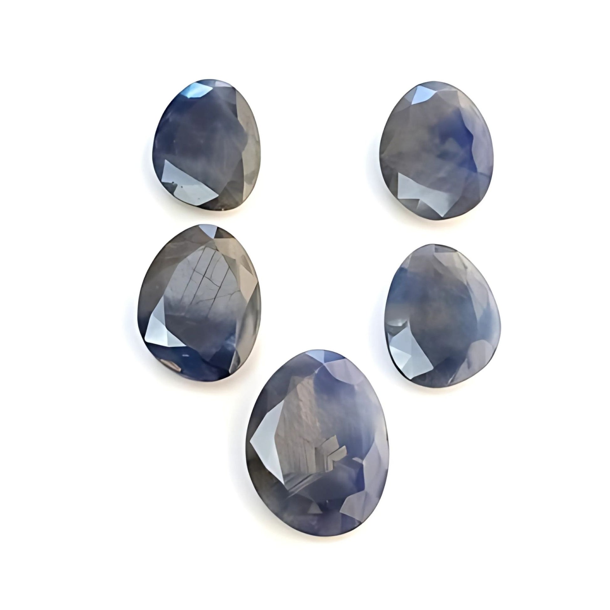 blue sapphire egg shape normal cut