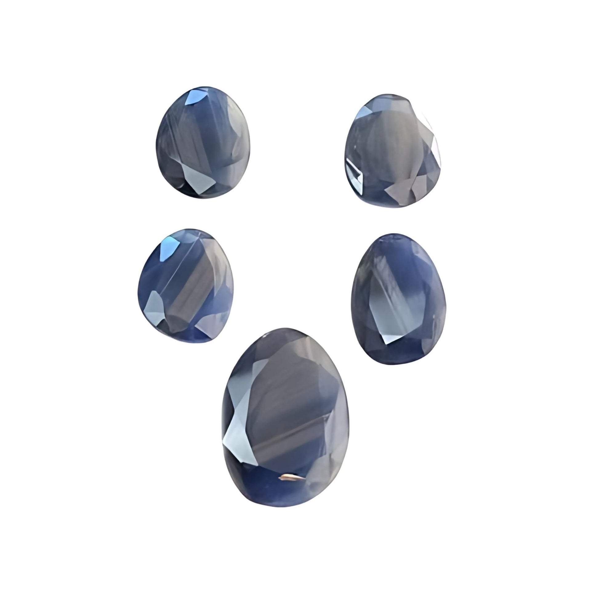 blue sapphire egg shape normal cut