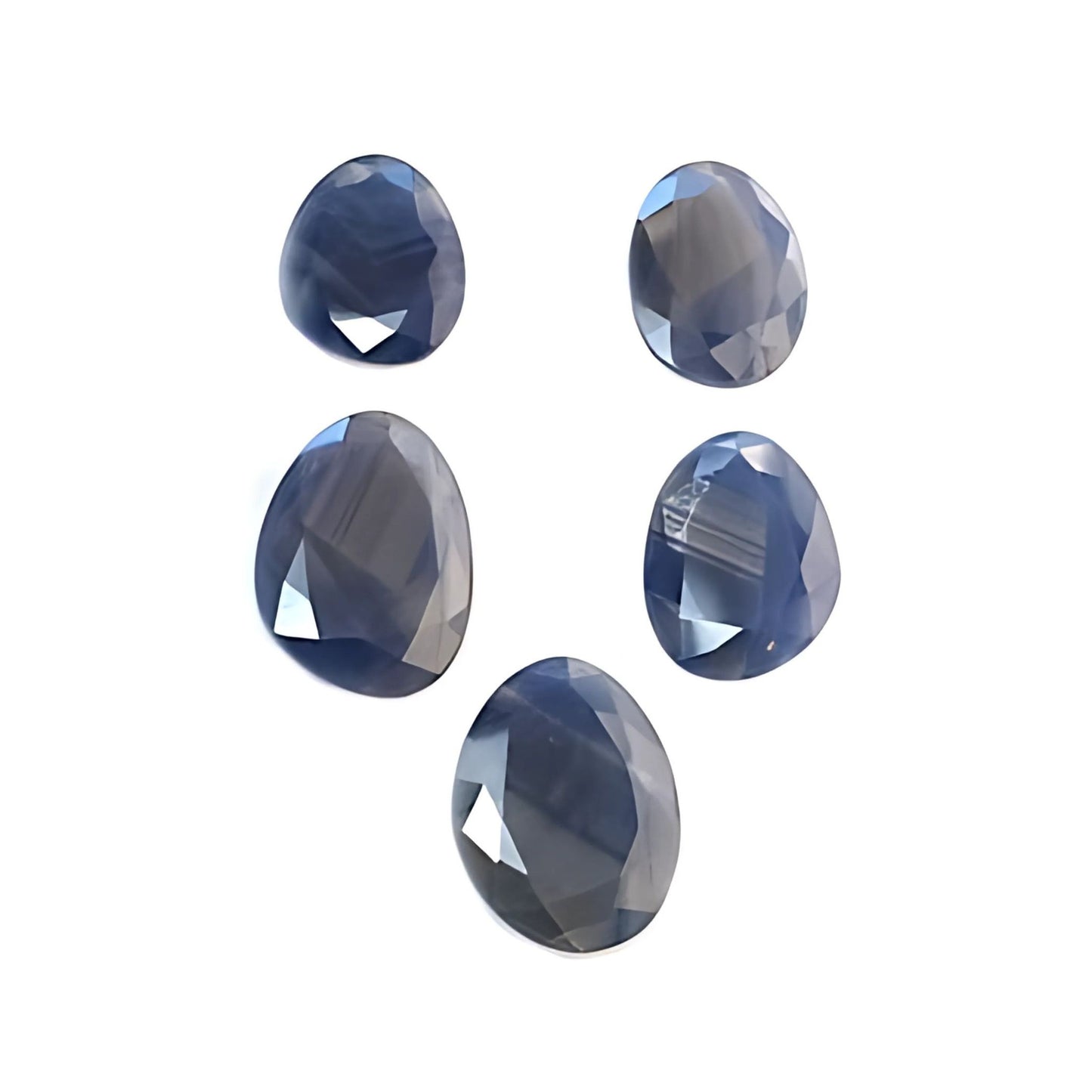 blue sapphire egg shape normal cut