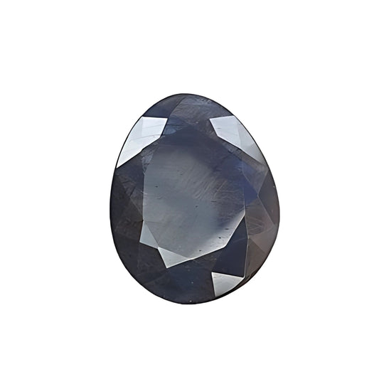 blue sapphire egg shape faceted cut