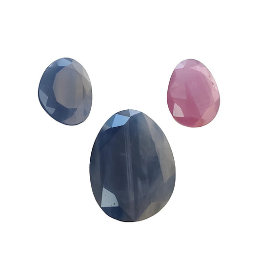 blue sapphire egg shape normal cut