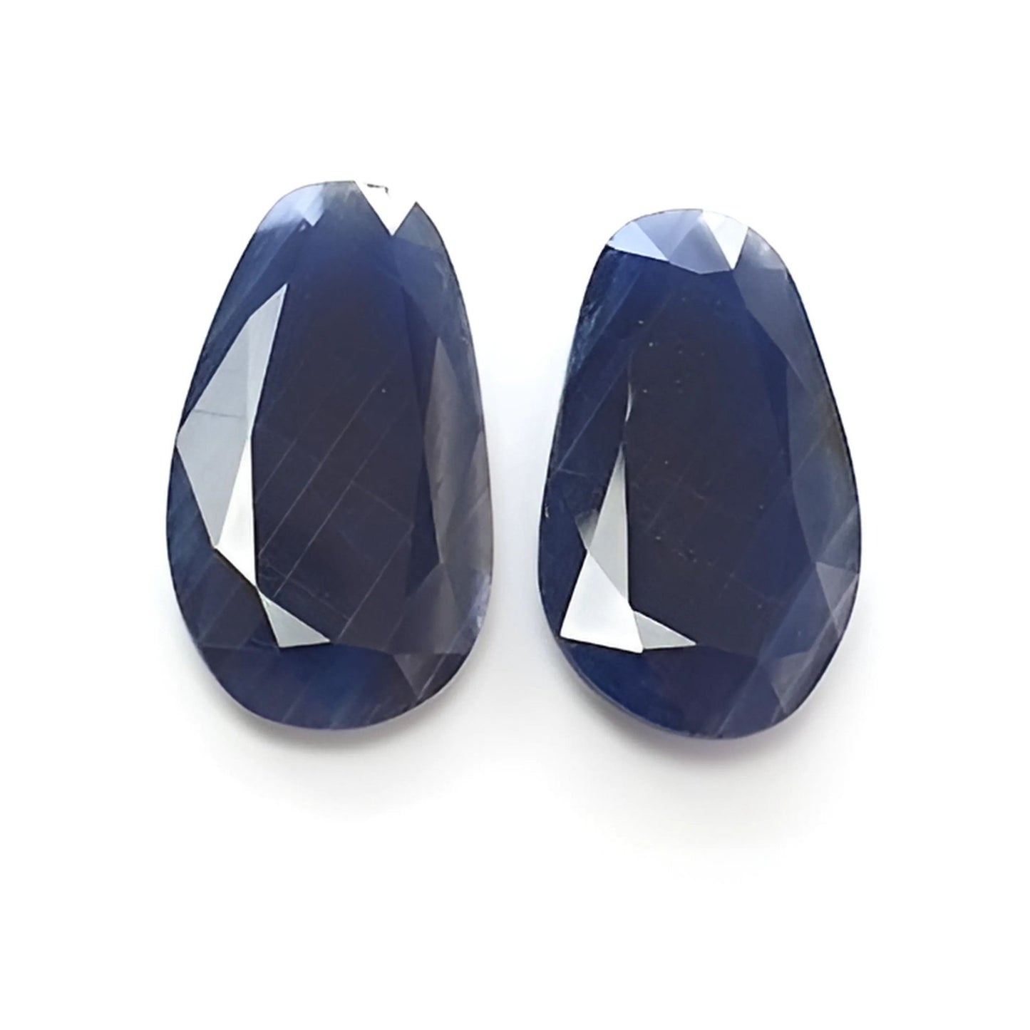 blue sapphire faceted cut fancy