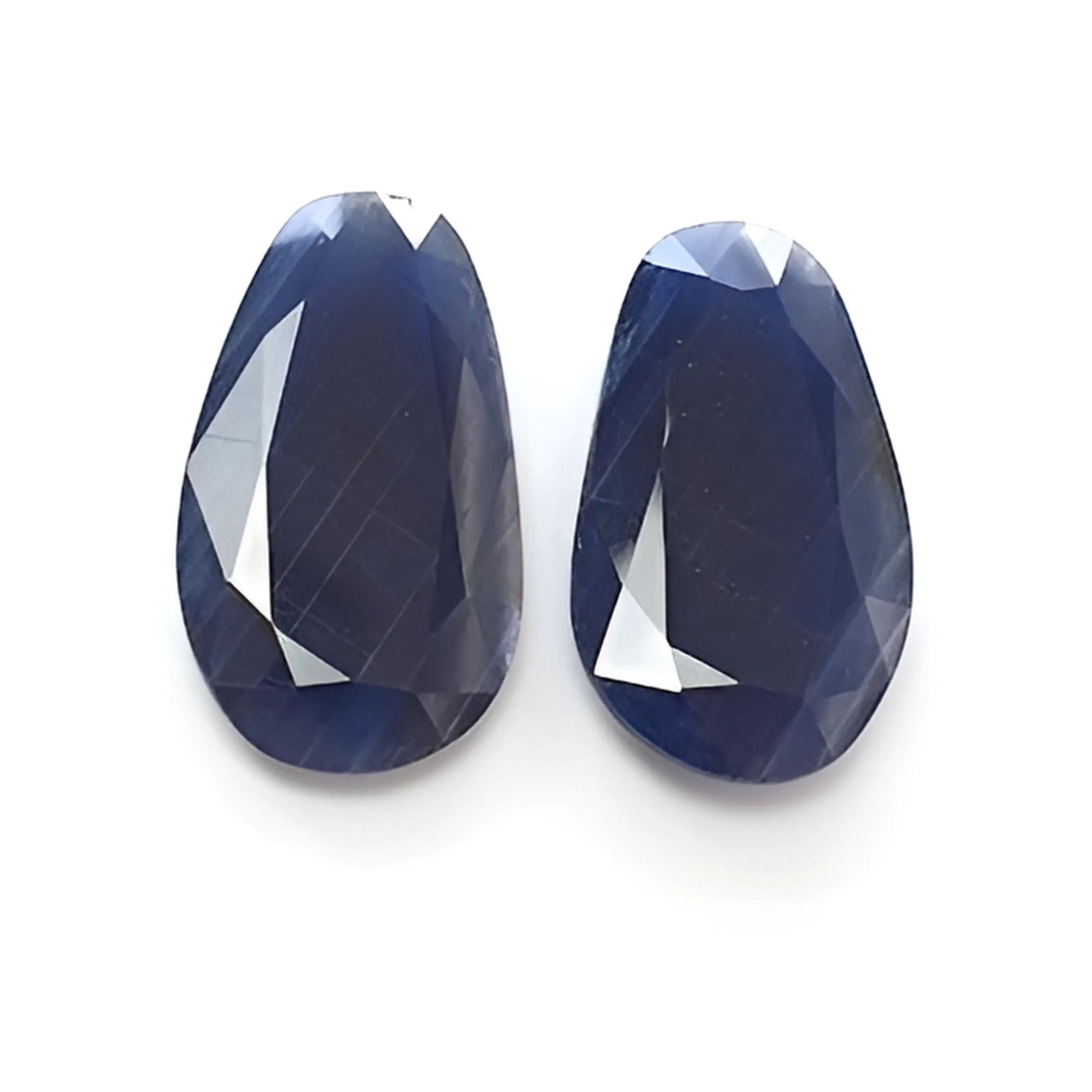 blue sapphire faceted cut fancy