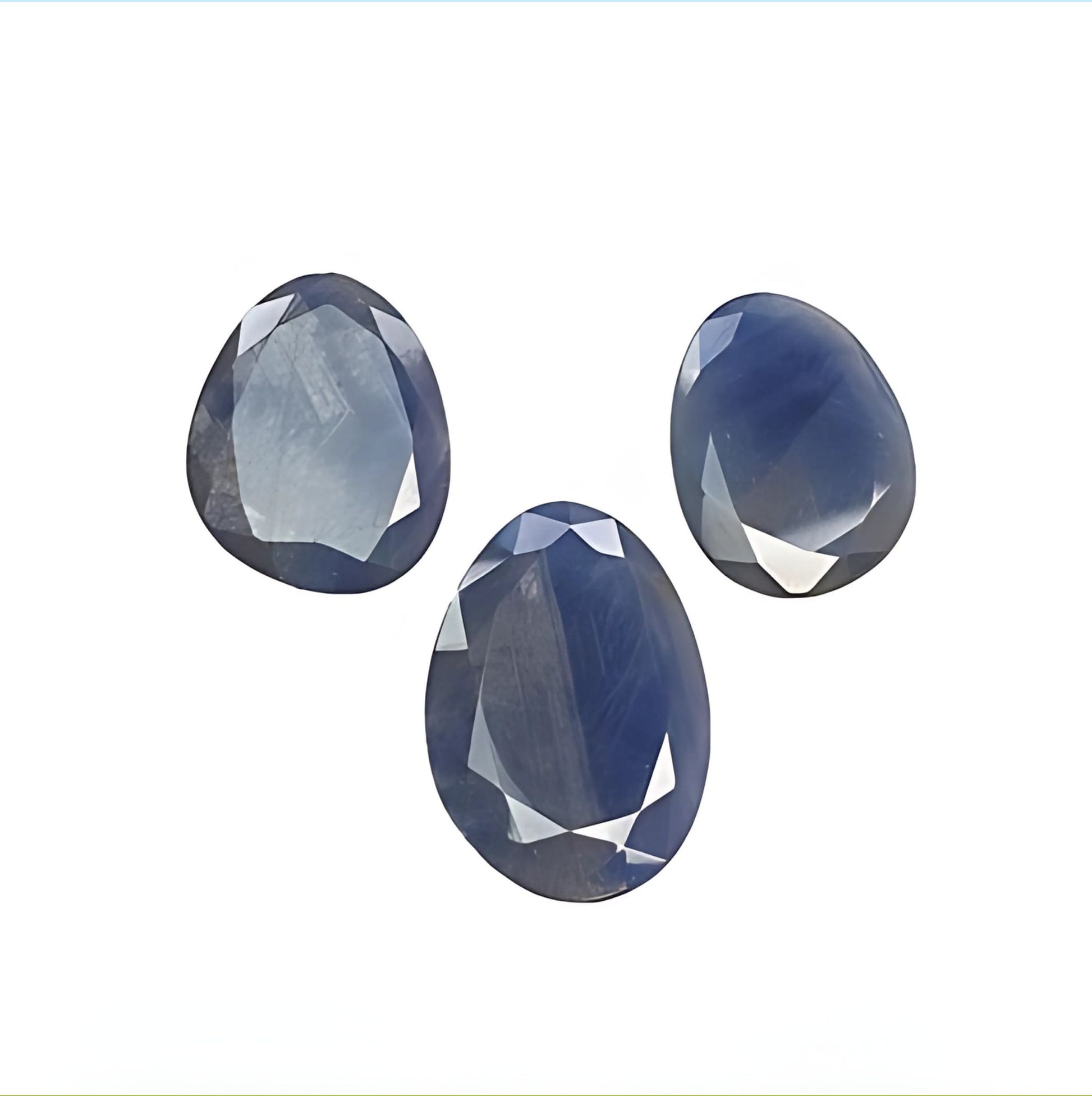 blue sapphire egg shape normal cut