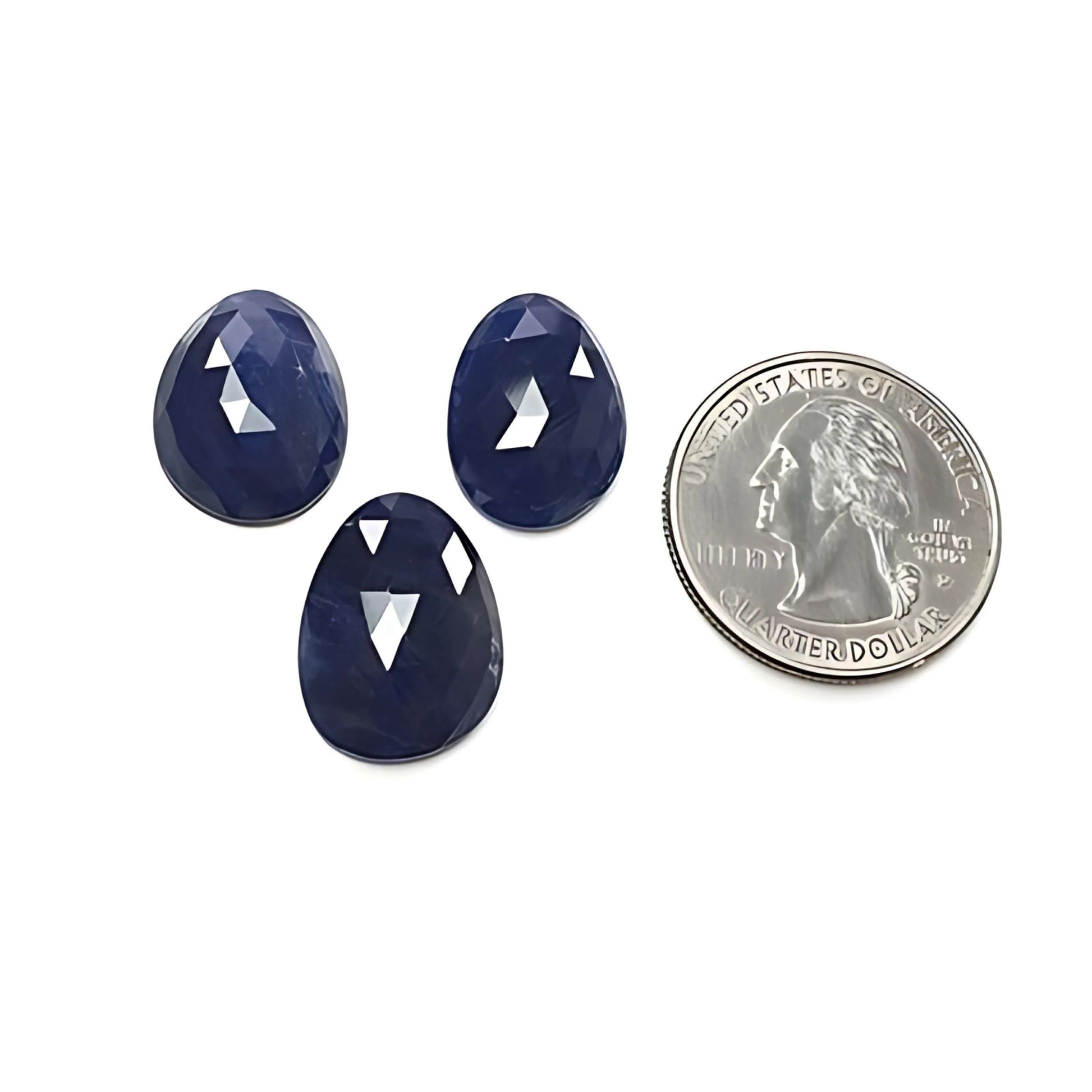 fette di zaffiro blu taglio rosa fantasia