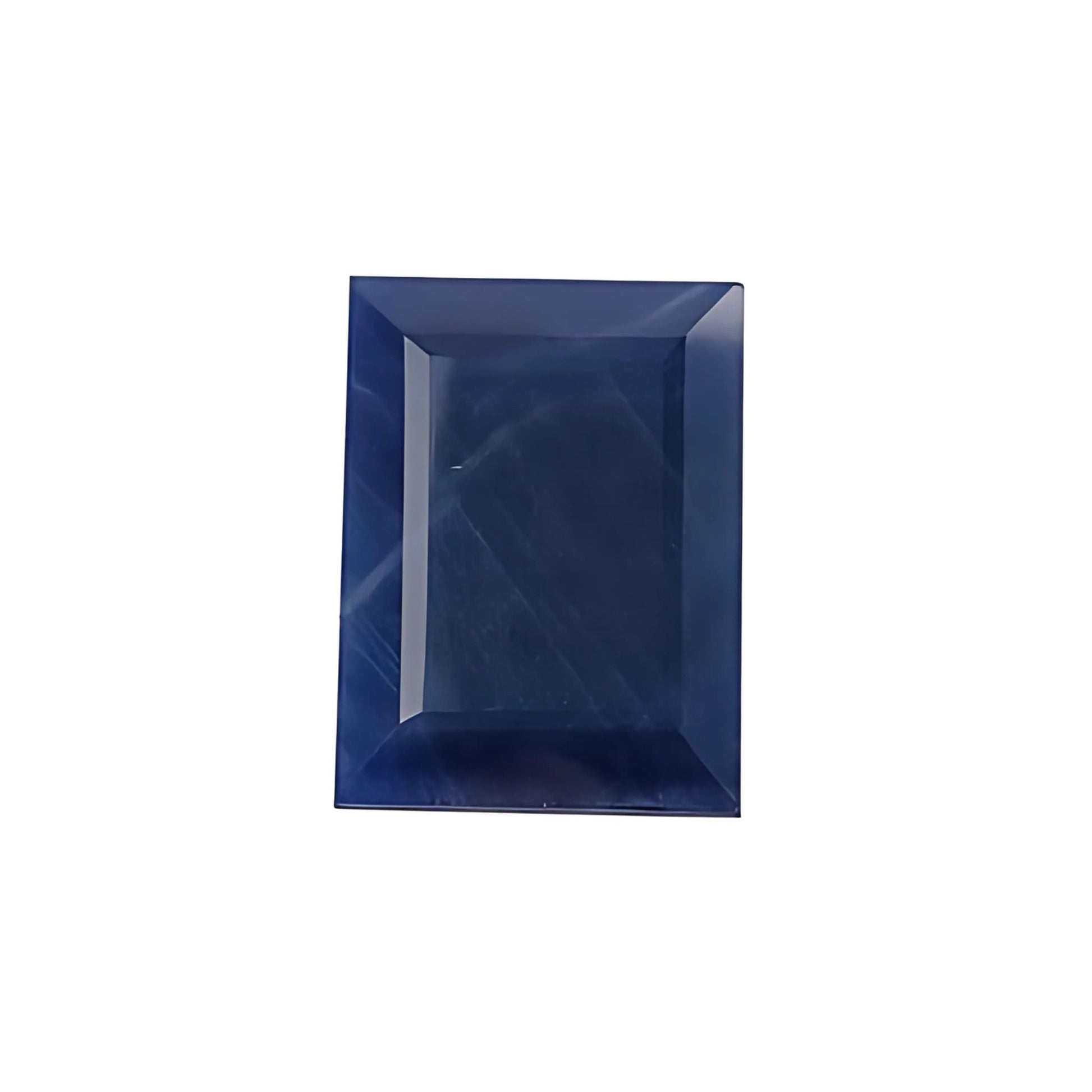 blue sapphire baguette faceted cut