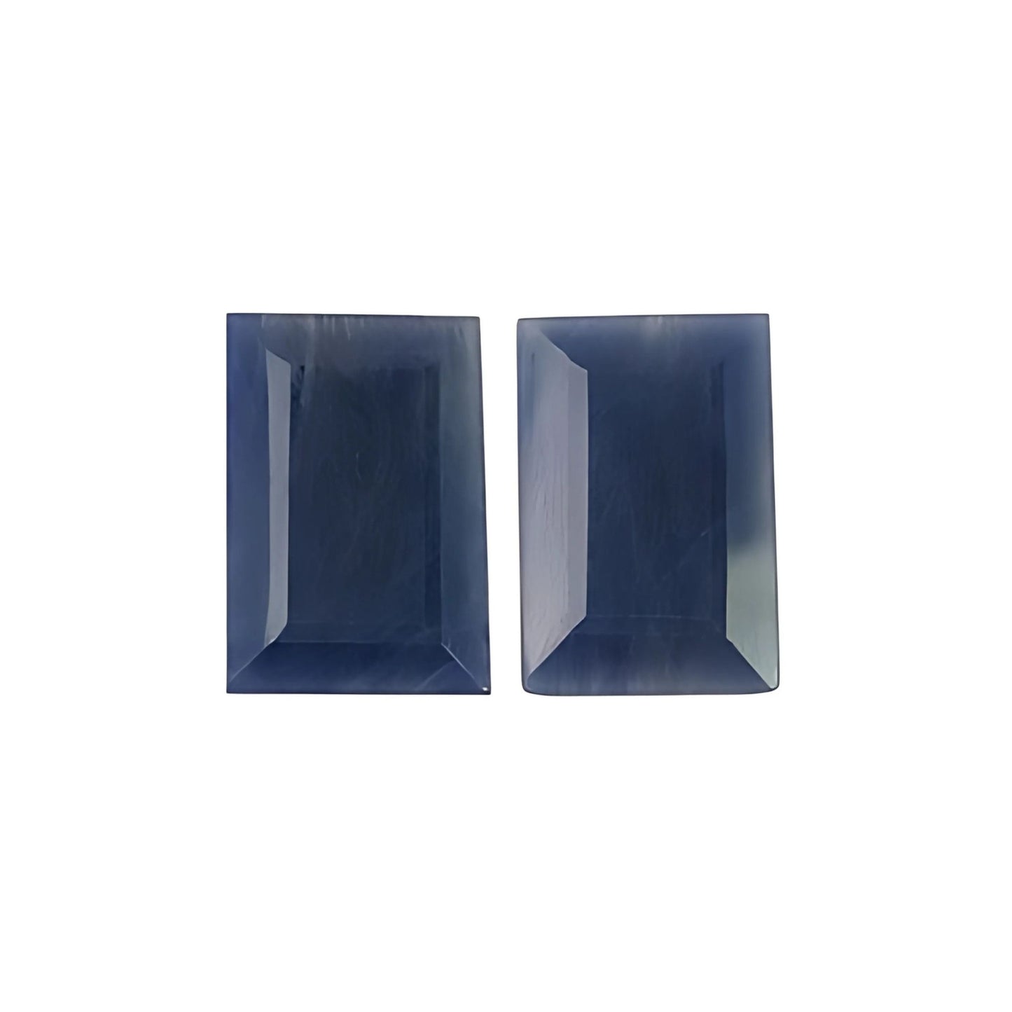 blue sapphire baguette faceted cut