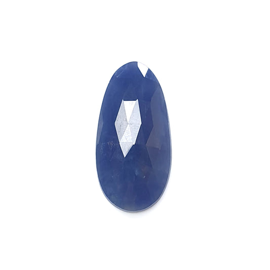 blue sapphire fancy rose cut slices