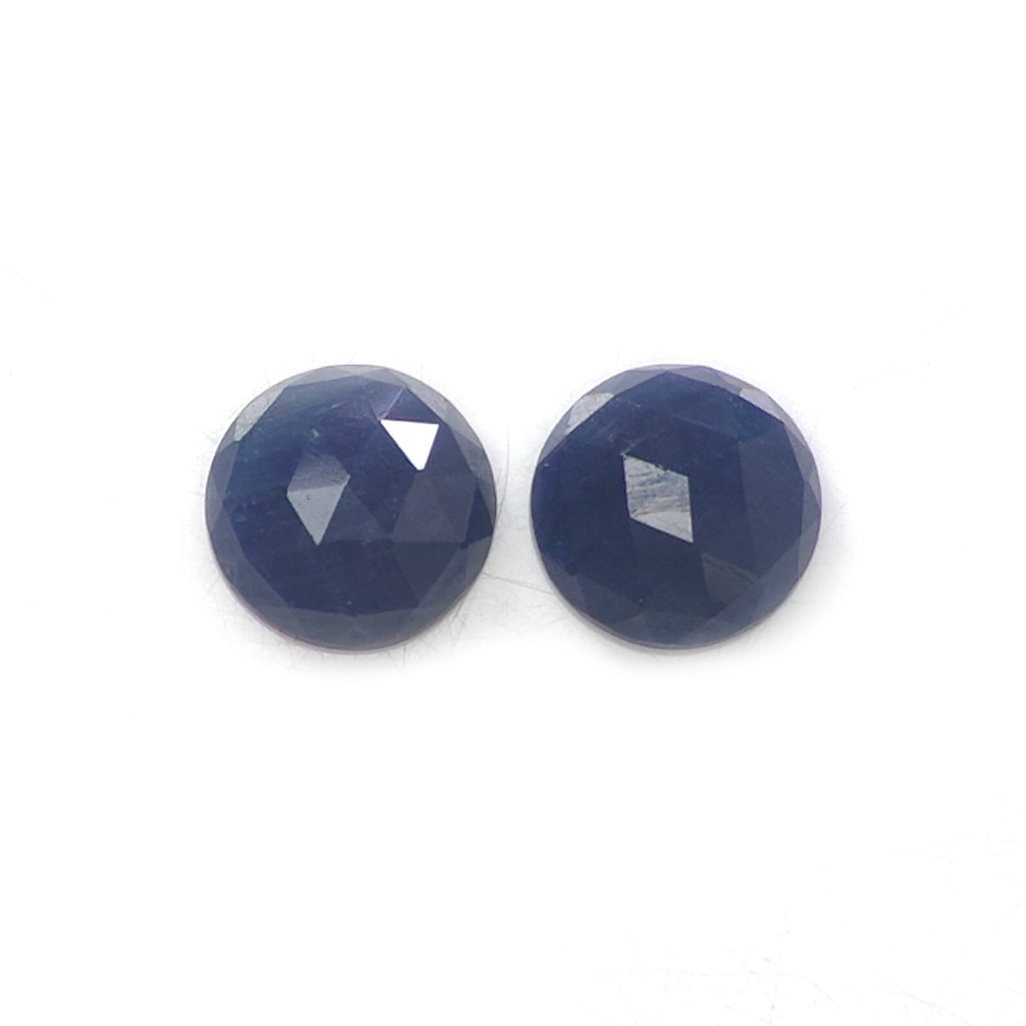 blue sapphire rose cut gemstone