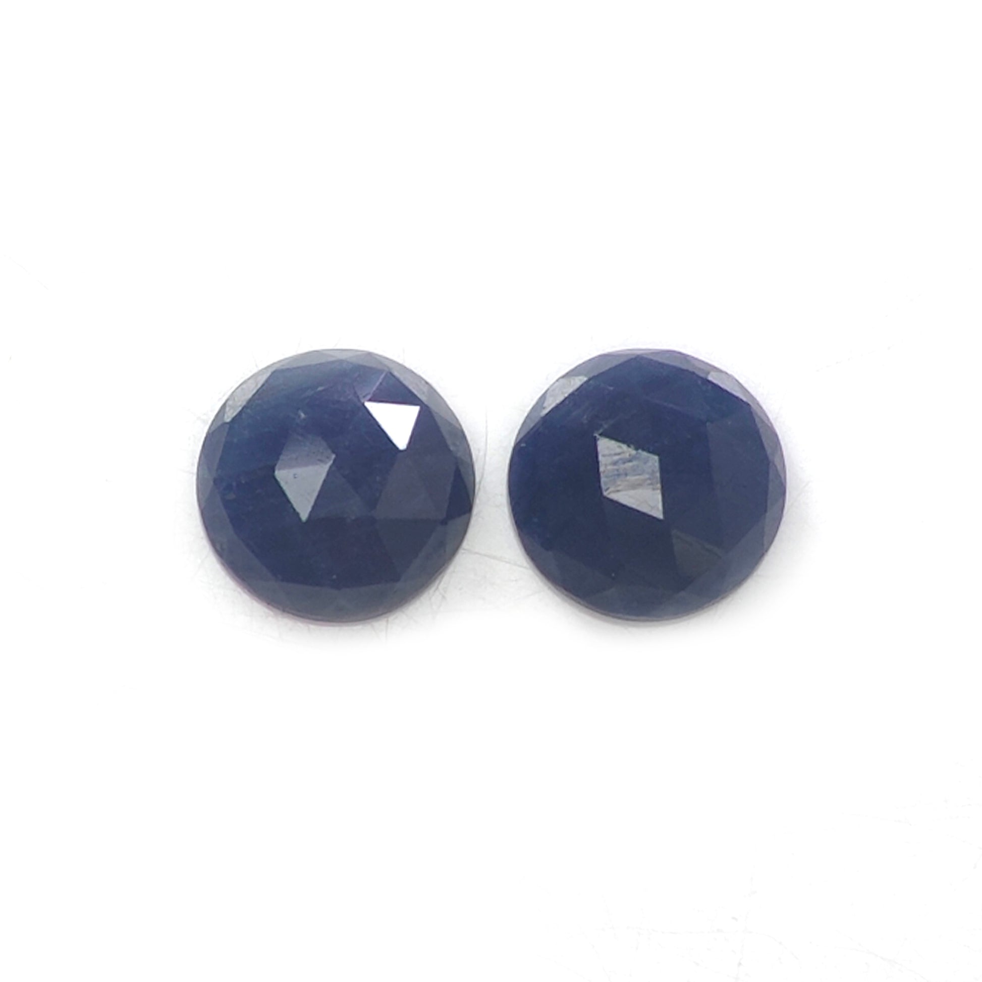 blue sapphire rose cut gemstone