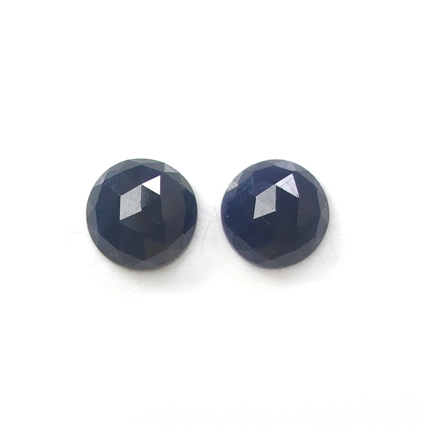 blue sapphire rose cut gemstone